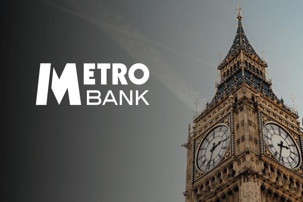 Metro bank company logo.