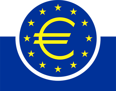 European Central Bank logo.