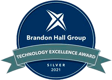 A badge given by the Brandon Hall Group certifying that Avature got a silver medal in the Technology Excellence Award.