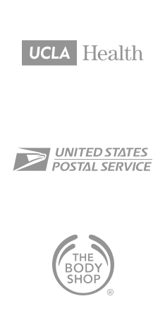 UCLA Health, US postal service, the body shop