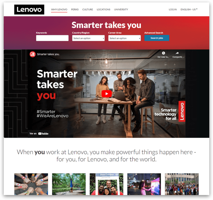 lenovo career portal