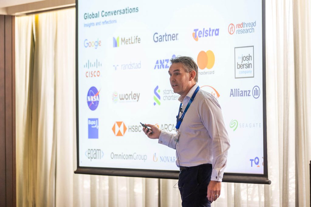 Gareth Flynn, CEO of TQ Solutions, presenting at the #AvatureUpfront APAC 2024 conference.