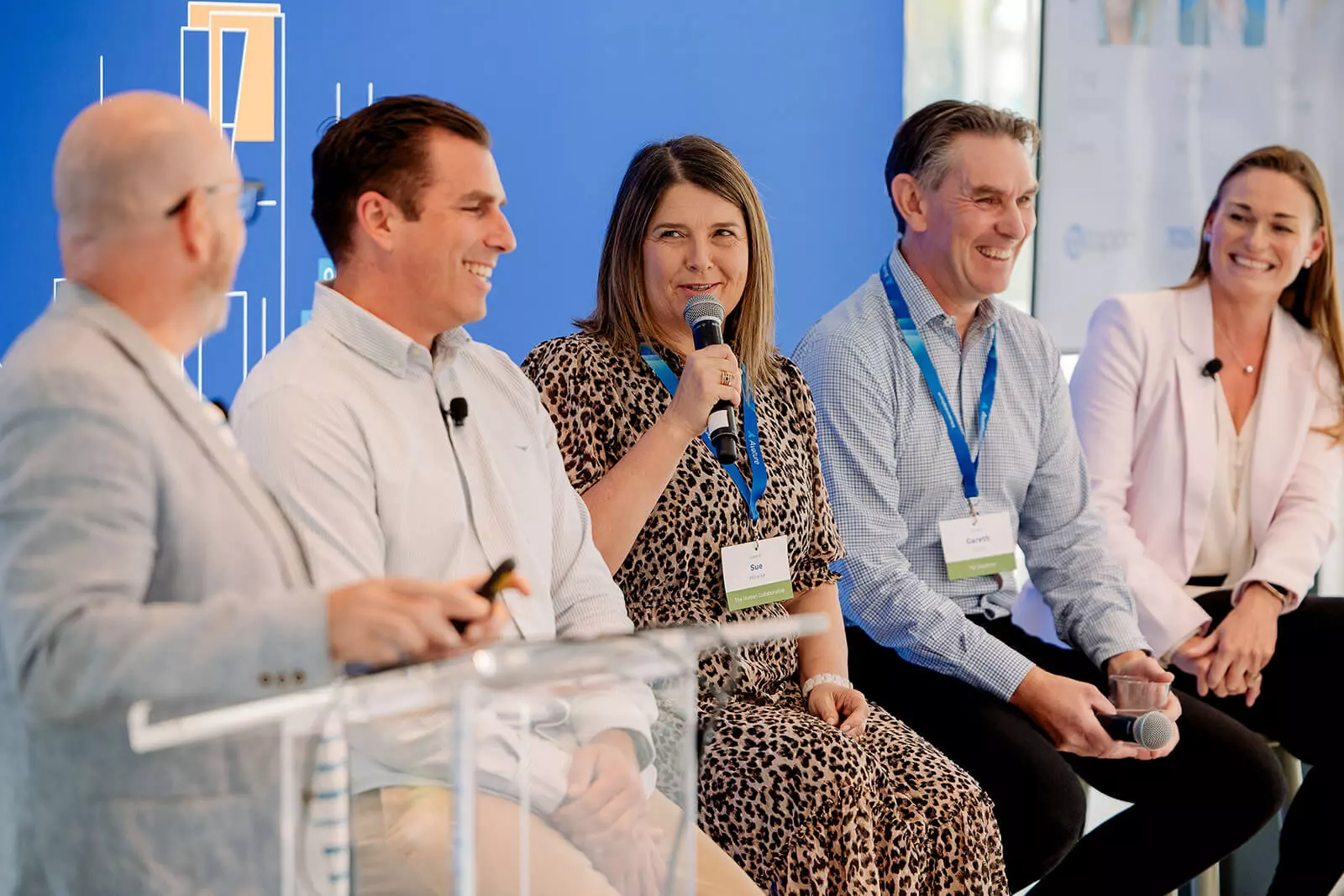 Panelists at #AvatureUpfront APAC 2025 share a joke amid the discussion on achieving strategic HR alignment