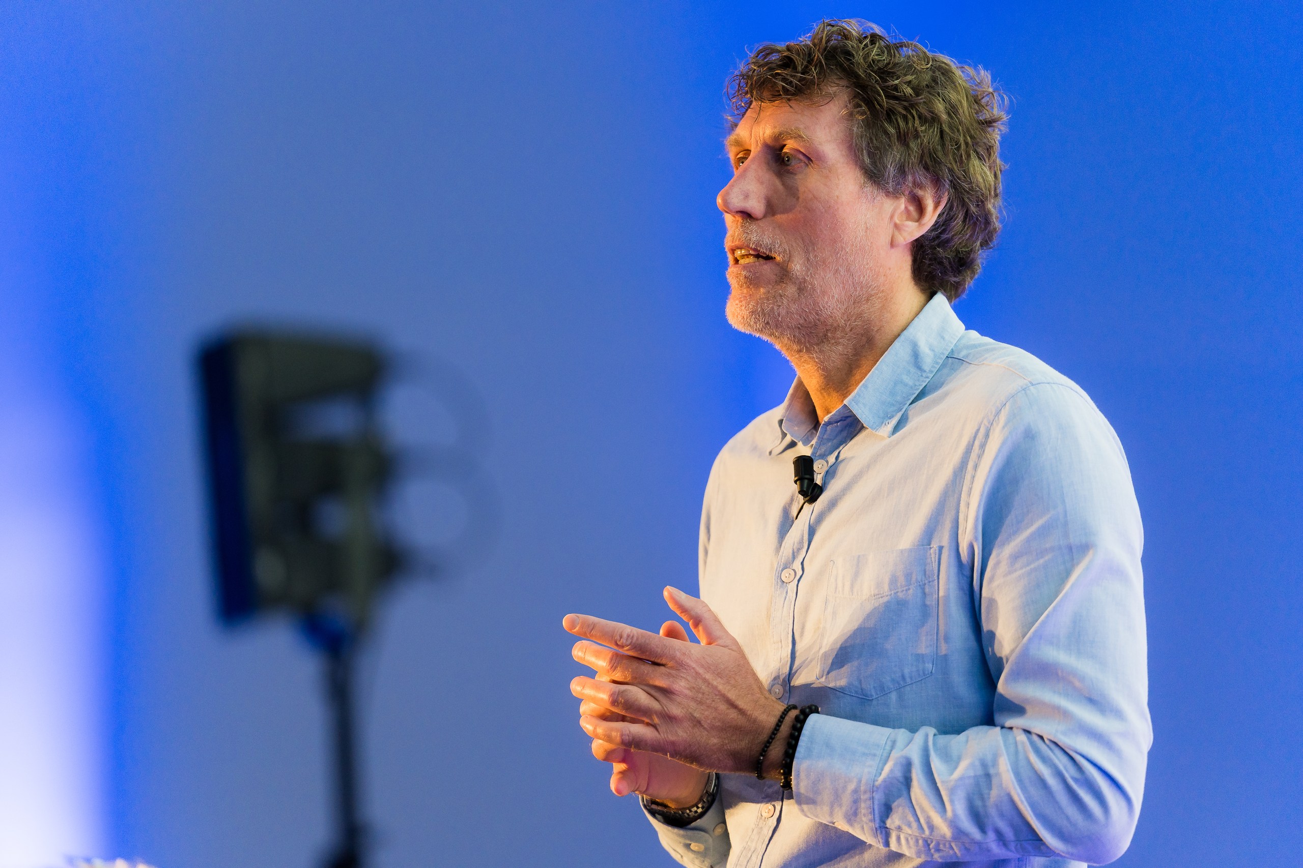 Alain Proietti, Global Head of TA at Siemens Energy, delivering a presentation on how the organization built a future-proof hiring approach.