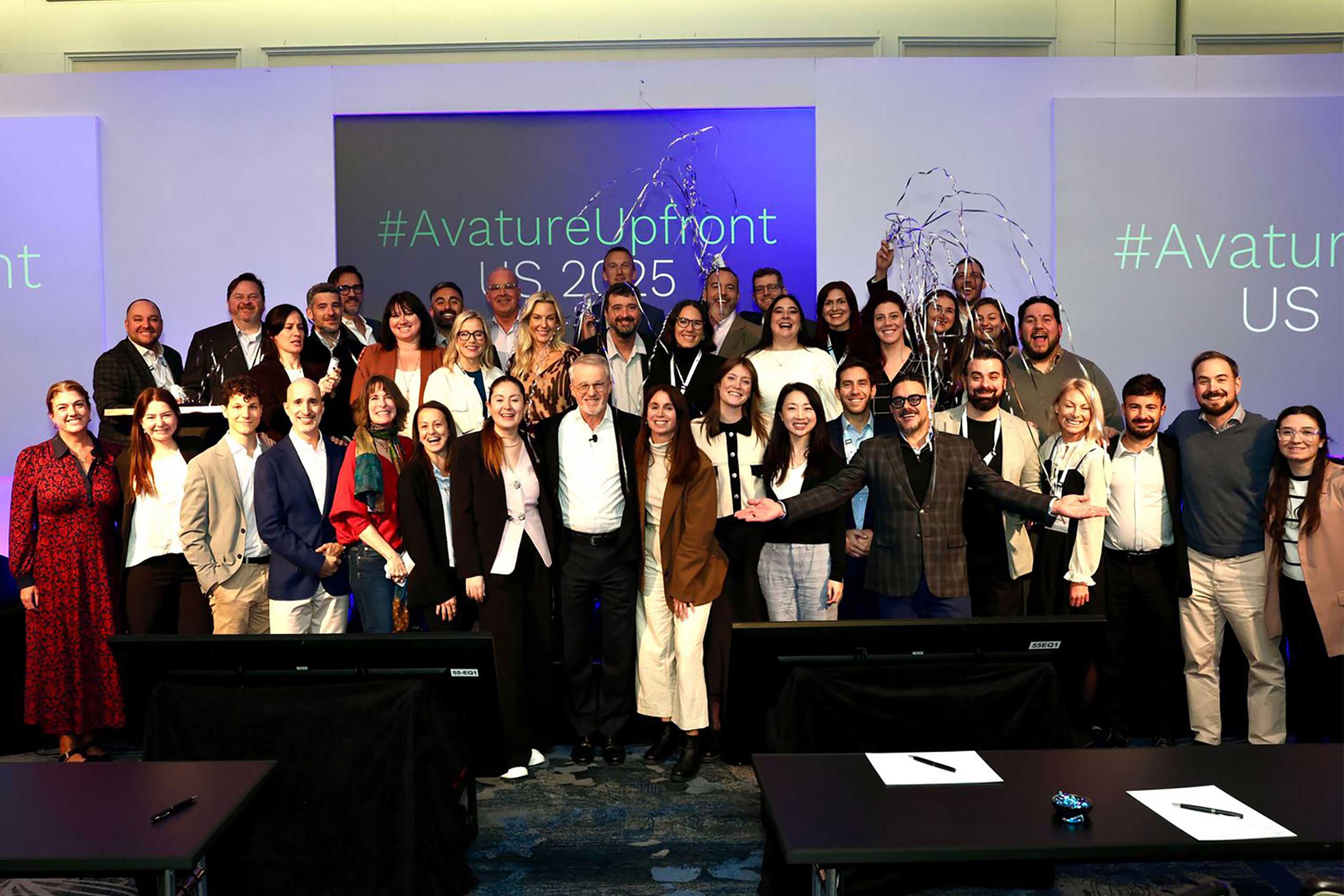 Avature staff celebrate a successful #AvatureUpfront US 2025